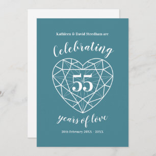 Alexandrite Anniversary 55 years of love invites