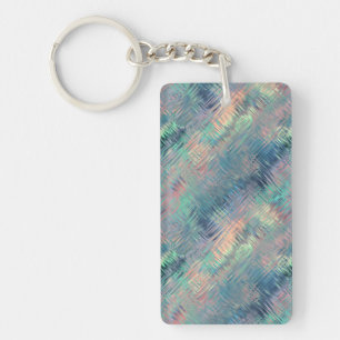 Alexandrite Blue Glassy Texture Key Ring