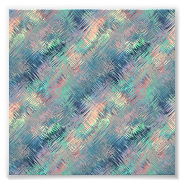 Alexandrite Blue Glassy Texture Photo Print (Front)