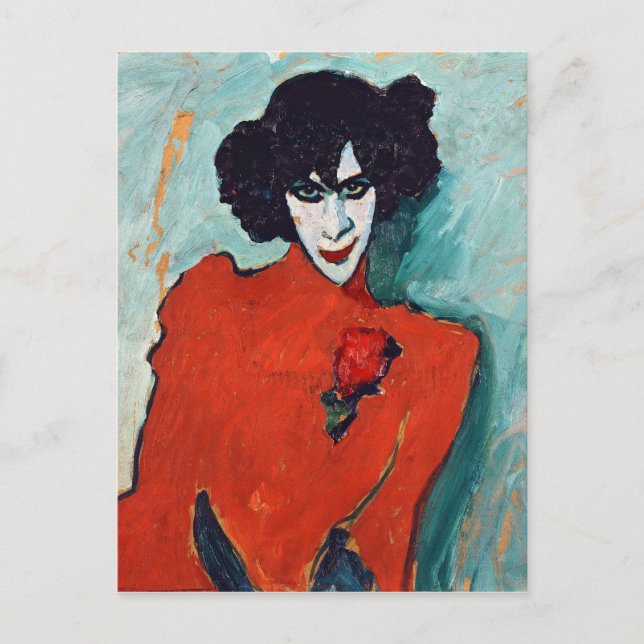Alexej Jawlensky Portrait of the Dancer Aleksandr Postcard (Front)