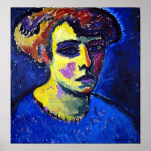 Alexej von Jawlensky Frauenkopf (Head of a Woman) Poster