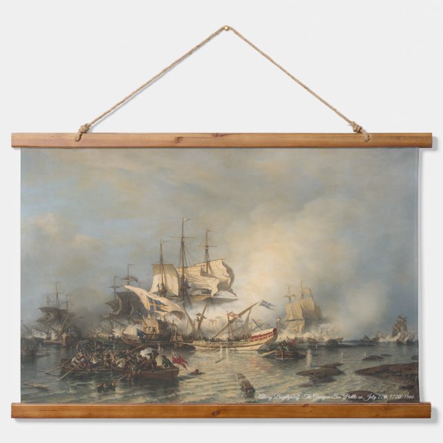 Alexey Bogolyuboff. The Grengam Sea Battle on... Hanging Tapestry (Front)