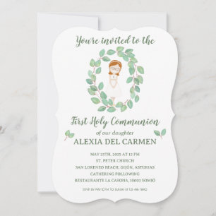 Alexia model invitation First communion