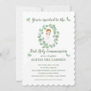 Alexia model invitation First communion