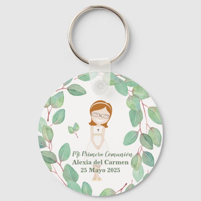 Alexia model sheet metal key First communion Ring (Front)