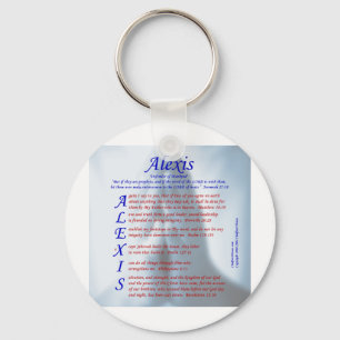 Alexis Acrostic Key Ring