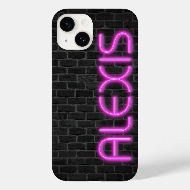 ALEXIS In PINK Neon Lights Case-Mate iPhone Case (Back)