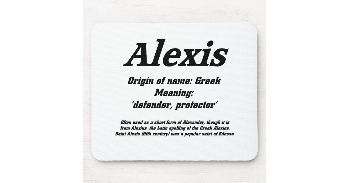 alexis-name-meaning-mouse-mat-zazzle-co-uk