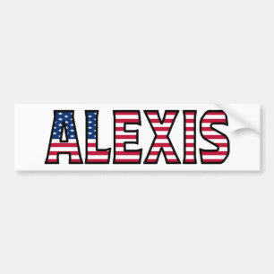 Alexis Name Vorname USA Aufkleber Sticker Auto