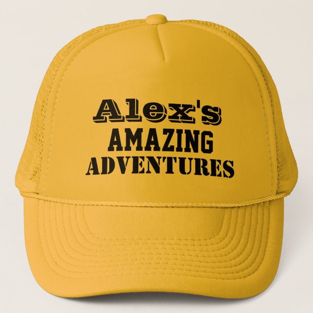 Alex's Amazing Adventures caps (Front)