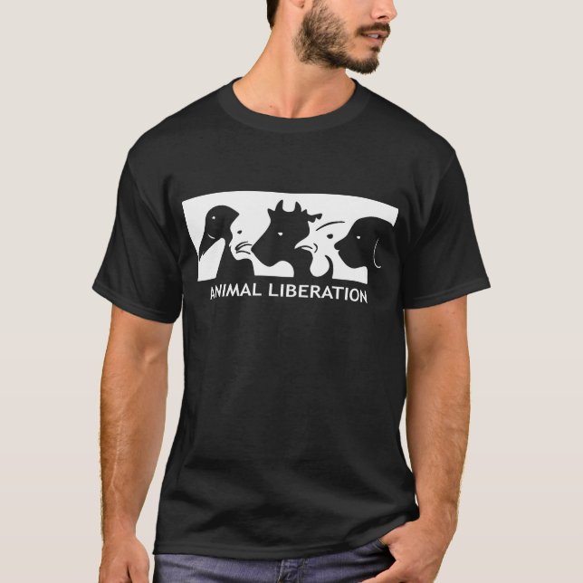 ALF Animal Liberation Front animal rights activist T-Shirt (Front)
