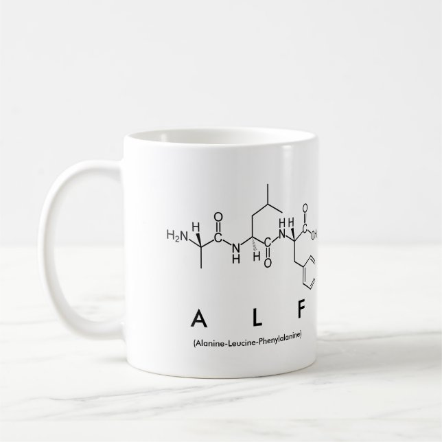 Alf peptide name mug (Left)