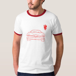 Alfa Romeo 916 GTV Spider Outline Front T-Shirt