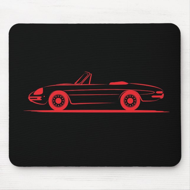 Alfa Romeo Giulietta Spider Spyder Duetto Graduate Mouse Mat (Front)