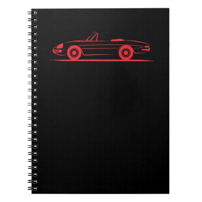 Alfa Romeo Giulietta Spider Spyder Duetto Graduate Notebook (Front)