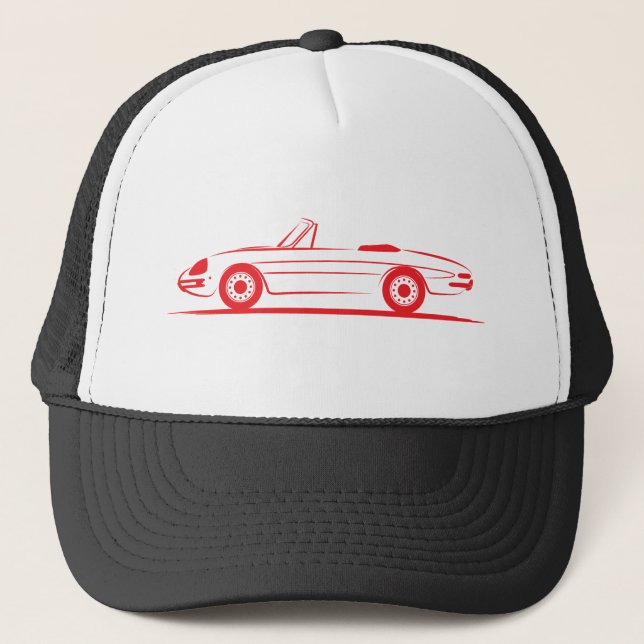 Alfa Romeo Giulietta Spider Spyder Duetto Graduate Trucker Hat (Front)
