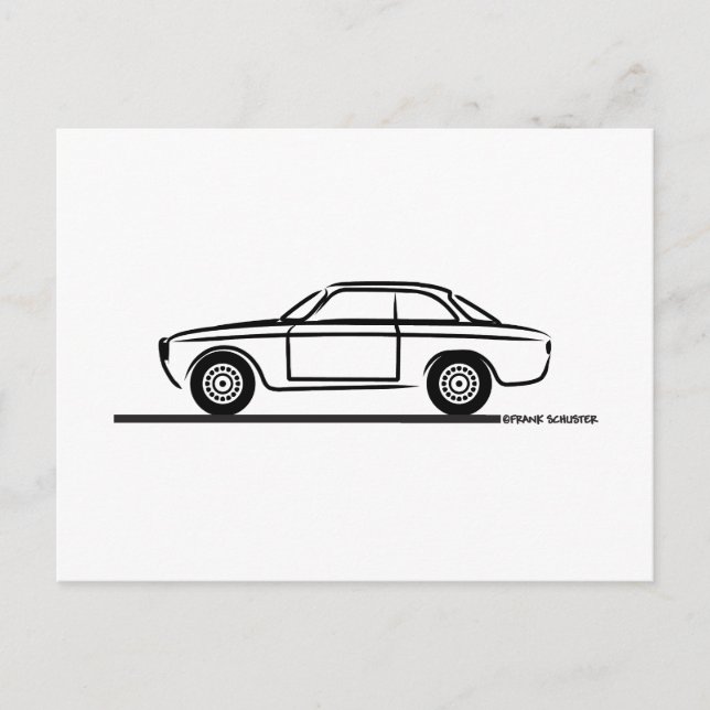 Alfa Romeo GTA GTV T-Shirt Postcard (Front)