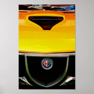 Alfa Romeo Montreal Classic Sports Car Poster