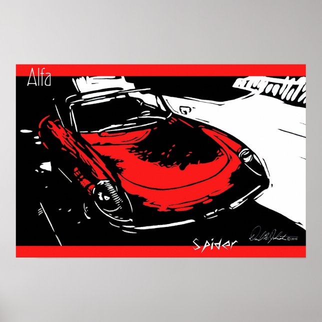 Alfa Spider Poster (Front)