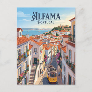 Alfama District Portugal Postcard