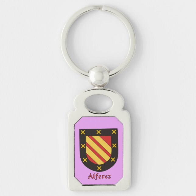Alferez Historical Shield Key Ring (Front)