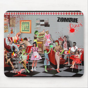 Alfombrilla De Coche Zombie Diner Mouse Mat