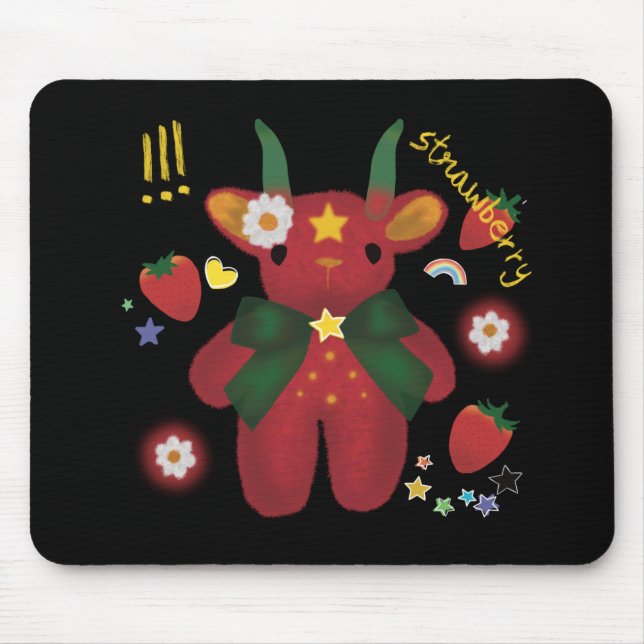 Alfombrilla de ratón Strawberry Mouse Mat (Front)