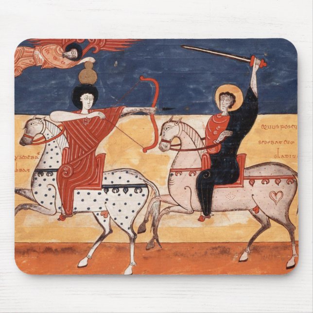 Alfombrilla guerreros medievales mouse mat (Front)