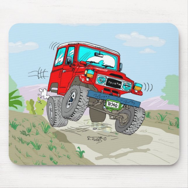 AlfombrillaToyotaBJ40cerrado copies Mouse Mat (Front)