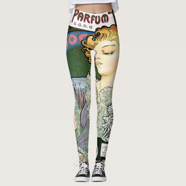 Alfons Mucha 1896 Lance Parfum Rodo Leggings (Front)