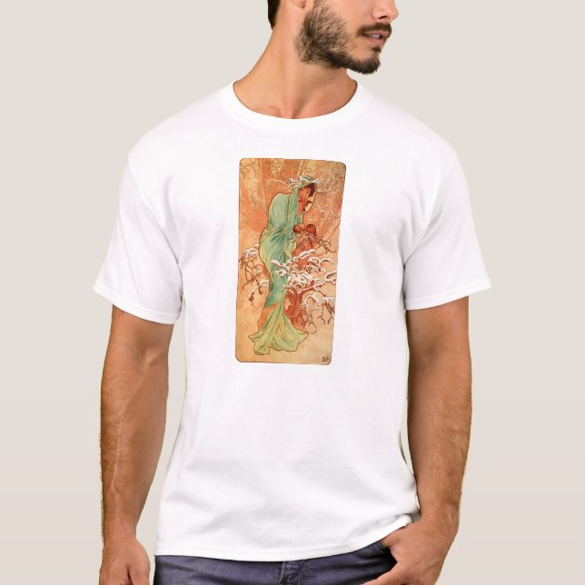 Alfons_Mucha_-_1896_-_Winter 01 T-Shirt (Front)