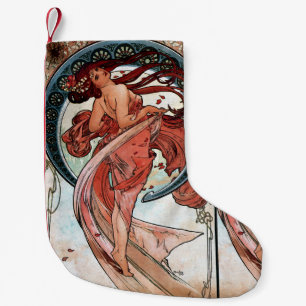 Alfons Mucha 1898 Dance Small Christmas Stocking