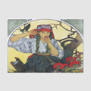 Alfons Mucha 1911 Moravian Teachers' Choir Tissue Paper