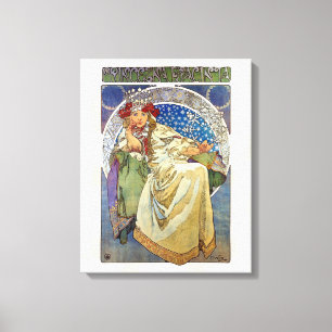 Alfons Mucha 1911 Princezna Hyacinta Canvas Print