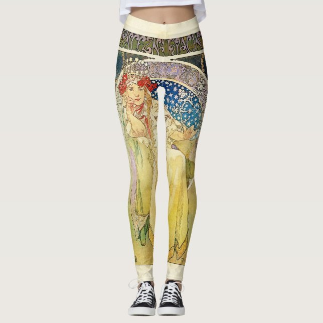Alfons Mucha 1911 Princezna Hyacinta Leggings (Front)