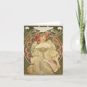 Alfons Mucha 2 Card
