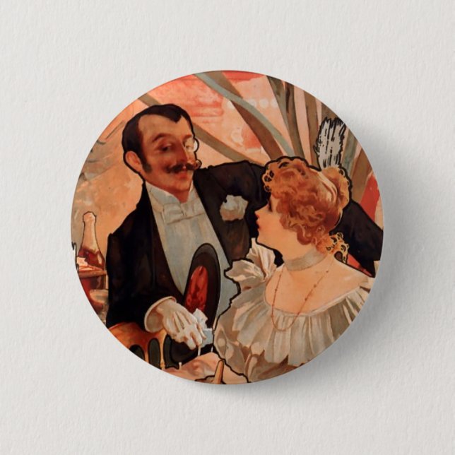 Alfons Mucha 6 Cm Round Badge (Front)