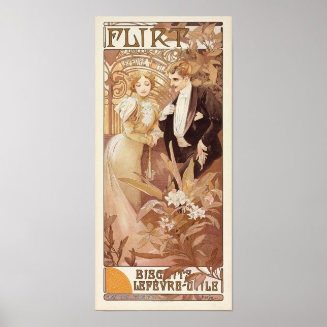 Alfons Mucha -  Art Nouveau Poster (Front)