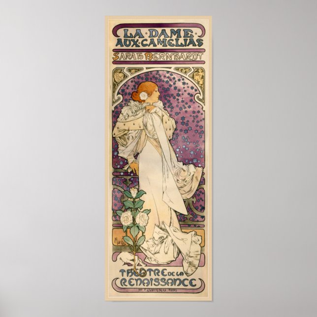 Alfons Mucha -  Art Nouveau Poster (Front)
