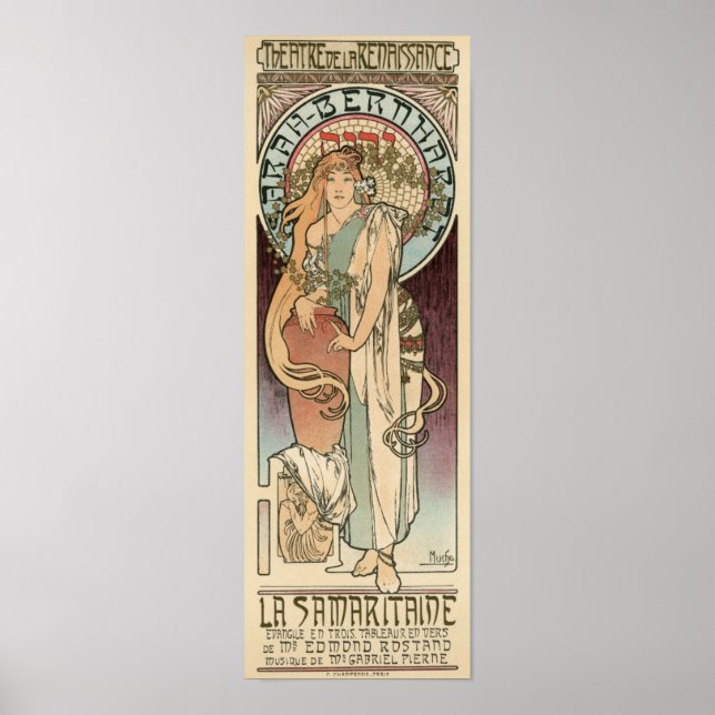 Alfons Mucha - Art Nouveau Poster (Front)