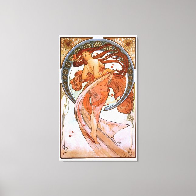Alfons Mucha: Dance Canvas Print (Front)