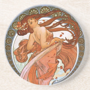 Alfons Mucha: Dance Coaster