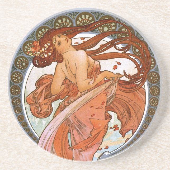 Alfons Mucha: Dance Coaster (Front)