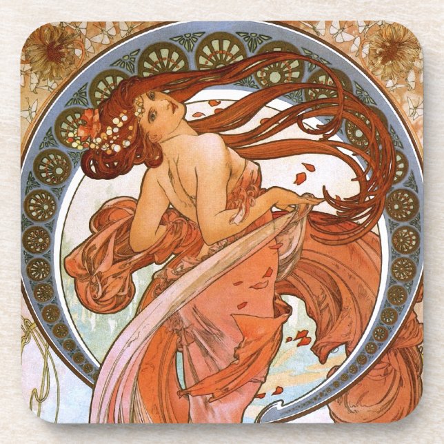 Alfons Mucha: Dance Coaster (Front)