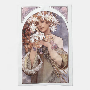 Alfons Mucha: Dance Tea Towel