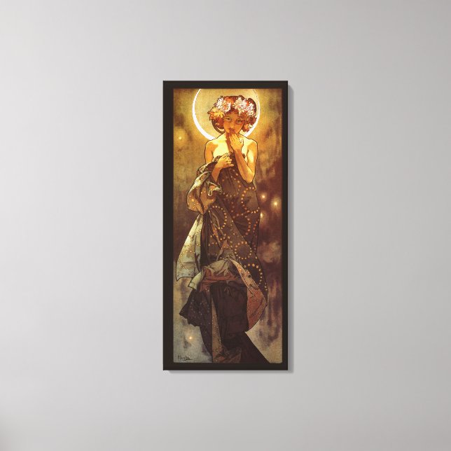 Alfons Mucha: Luna Canvas Print (Front)
