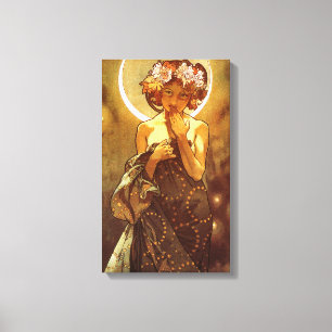 Alfons Mucha: Luna Canvas Print