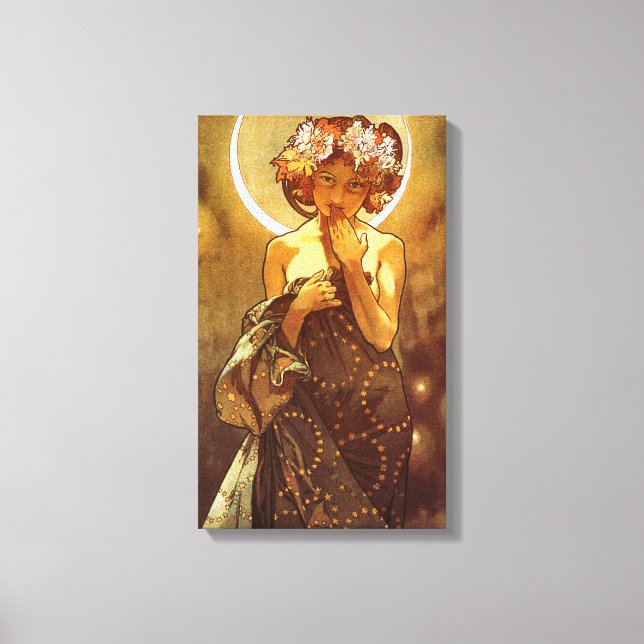 Alfons Mucha: Luna Canvas Print (Front)