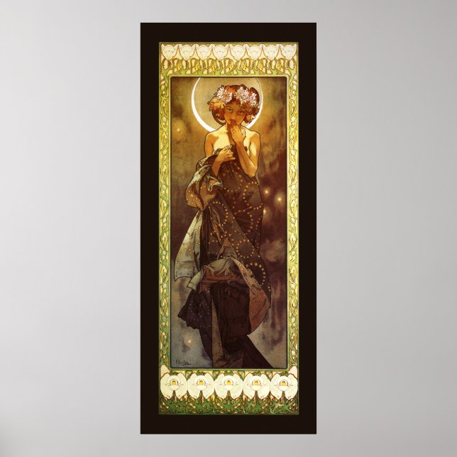 Alfons Mucha: Luna Poster (Front)