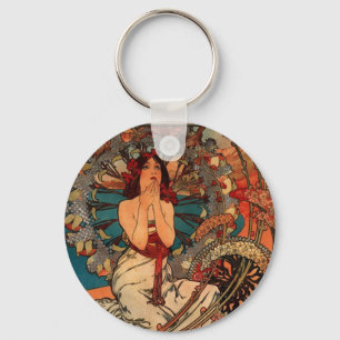Alfons Mucha Monaco Monte Carlo Key Ring